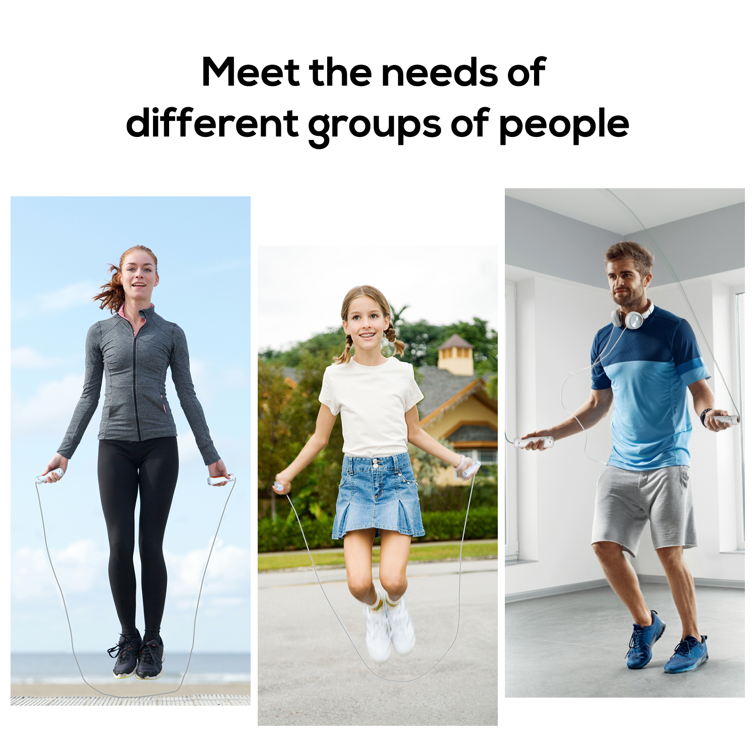 Smart Fit Bluetooth-Springseil-Übung Perfekt für Sportliebhaber: Unser Fitness-Springseil eignet sich hervorragend für Cardio- und Ausdauertraining, zum Verbrennen von Kalorien und zur Maximierung der Beweglichkeit.Bestellen Sie unser verstellbares Springseil und genießen Sie ultimative Workouts.