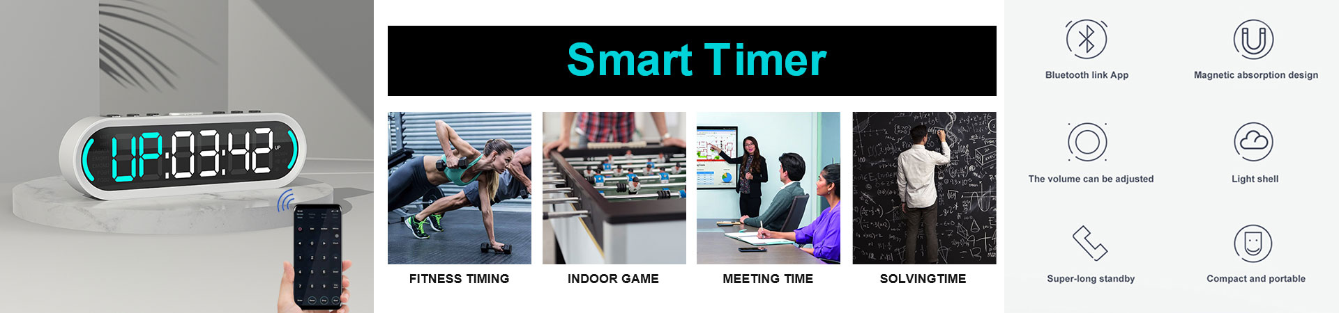 Smart-Timer sind der neueste Trend in der Fitnessstudiobranche.Diese Timer sind eine hervorragende Möglichkeit, Ihre Trainingsroutinen im Auge zu behalten und sicherzustellen, dass Sie das Beste aus jeder Sitzung herausholen.Wenn Sie Fitness ernst nehmen, ist es an der Zeit, über die Anschaffung eines Fitness-Timers nachzudenken.Was ist ein Gym Smart Timer?Gym Smart Timer ist ein Gerät, mit dem Einzelpersonen ihre Trainingseinheiten während der Trainingseinheiten im Fitnessstudio zeitlich festlegen können.Es handelt sich um ein intelligentes Tool, das Benutzer dabei unterstützt, ihre Trainingsroutinen genau einzuhalten und angemessene Ruhe- und Arbeitszeiten einzuhalten, um ihre Fitnessziele effektiv zu erreichen.Wie funktioniert der Gym Smart Timer?Der Gym Smart Timer ermöglicht es Benutzern, ihre Trainingsroutinen oder benutzerdefinierten Trainingsroutinen in das Gerät einzugeben.Nach der Programmierung werden die passenden Intervalle für Arbeits- und Ruhezeiten angezeigt, die der Benutzer während seiner Trainingseinheiten einhalten kann.Typischerweise zeigt der Timer die gesamte Trainingszeit, den Countdown für Arbeits- und Ruhezeiten sowie die Dauer der Ruhezeiten an.Das Gerät gibt außerdem nach Ablauf jeder Periode einen akustischen Alarm aus, sodass Benutzer schnell von einer Trainingsroutine zur nächsten wechseln können.Dies hilft Benutzern, die für jede Übung aufgewendete Zeit zu verfolgen und so ihre Fitnessziele schneller zu erreichen.Die Hauptvorteile des Gym Smart Timers Einer der Hauptvorteile der Verwendung eines Gym Smart Timers besteht darin, dass er Ihnen helfen kann, Zeit zu sparen.Mit einem intelligenten Timer müssen Sie Ihre Trainingsdauer, die Anzahl der Wiederholungen oder die Ruhezeit zwischen den Sätzen nicht mehr im Auge behalten.Diese Funktionen sind bereits im Timer programmiert, sodass Sie sich ganz auf Ihr Training konzentrieren können, ohne sich Gedanken über die Zeit machen zu müssen.Dies stellt auch sicher, dass Sie Ihr Training nicht aus Zeitgründen abbrechen müssen.Ein weiterer Vorteil der Verwendung eines intelligenten Fitness-Timers besteht darin, dass er Ihnen dabei helfen kann, Ihr allgemeines Fitnessniveau zu verbessern.Diese Timer verfügen über voreingestellte Trainingsprogramme, die auf unterschiedliche Fitnessniveaus zugeschnitten sind.Bei diesen Programmen passt der Timer die Zeitintervalle automatisch an Ihr Fitnessniveau an und stellt so sicher, dass Sie immer in dem Tempo arbeiten, das am besten zu Ihnen passt.Dies führt letztendlich zu schnelleren Fortschritten und Ergebnissen.ProCircle Smart Timer Smart Timer ist bei ProCircle Technology erhältlich.2000-mAh-Hochleistungs-Li-Akku und 1,5-Zoll-LED-Bildschirm.Sie können Ihr Smartphone in die Lounge legen und haben alles am Handgelenk.Sie stellen einfach die Anzahl der Trainingseinheiten und die Ruhezeit zwischen den Trainingseinheiten ein und starten den Timer nach jeder Trainingseinheit.Es wird Sie daran erinnern, wann es Zeit ist, wieder Sport zu treiben.Erfahren Sie mehr über die Details des ProCircle Smart Timer. Der ProCircle Smart Timer kann mit der Smart Health APP verknüpft werden.APP-Tastenschalter, einfache Bedienung, gezielteres Training.ProCircle Smart Timer verfügt über sieben Trainingsmodi: MIIT: 1 Minute Training, 1 Minute Pause, 99 Runden HIIT: 30 Sekunden Training, 30 Sekunden Pause, 99 Runden TABATA: 20 Sekunden Training, 10 Sekunden Pause, 8 Runden EMOM1: 5 Minuten Training, 1 Minute Pause, 5 Runden EMOM2: 5 Minuten Training, 1 Minute Training, 3 Runden FGB1: 1 Minute Training, keine Pause, 17 Runden FGB2: 1 Minute 30 Sekunden Training, 1 Minute Pause, 17 Runden Trainingsmodus, Zeitmodus, einfach zu bearbeiten.Der ProCircle Smart Timer verfügt über verbesserte Lithiumbatterien mit hoher Kapazität und einer verlängerten Standby-Zeit von 30 Tagen.Das humanisierte Magnetdesign sorgt für ein angenehmes Tragegefühl.Sehr starker Magnet, kann auf Metalloberflächen adsorbiert werden.Der ProCircle Smart Timer eignet sich für mehrere Anlässe: Fitness-Timing/Zeit für Besprechungen/Flucht in der Kammer des Schreckens/Indoor-Spiel.Schließlich sind intelligente Fitness-Timer eine hervorragende Möglichkeit, die Konsistenz Ihres Fitnessprogramms aufrechtzuerhalten.Die meisten dieser Timer werden mit Apps geliefert, die auf Ihrem Smartphone oder Tablet installiert werden können.Mit diesen Apps können Sie Ihre Fortschritte verfolgen, Ziele setzen und individuelle Trainingsroutinen erstellen.Das hält Sie nicht nur motiviert, sondern stellt auch sicher, dass Sie auf dem richtigen Weg bleiben, Ihre Fitnessziele zu erreichen.Wenn Sie auf der Suche nach einem Smart-Timer für das Fitnessstudio sind, dann sind Sie bei ProCircle Smart Timer genau richtig.Dieses innovative Gerät kombiniert die neueste Technologie mit Fitness-Erkenntnissen auf Expertenniveau, um ein nahtloses Trainingserlebnis zu bieten.Mit Funktionen wie Sprachbefehl, automatischer Verfolgung und personalisierten Trainingsplänen ist ProCircle Smart Timer ein unverzichtbares Tool für alle, die ihre Fitness ernst nehmen.Warum also warten?Holen Sie sich noch heute Ihren ProCircle Smart Timer und erleben Sie die Zukunft des Fitnesstrainings!