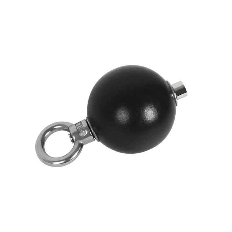 Werksabmessungen: 4 Zoll Powerball, der mit einem Karabiner, einer Kette oder einem Gurtband überall installiert werden kann.